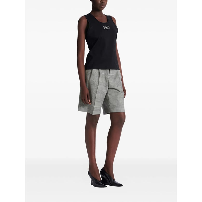 black cotton brush print t-shirt by Selfnex