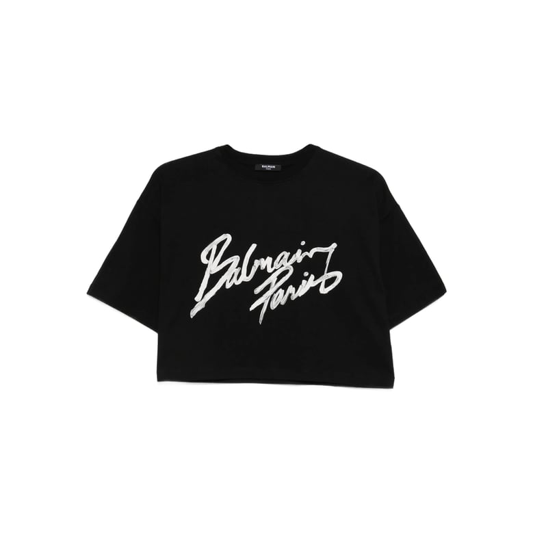 cropped graphic print t-shirt by Selfnex