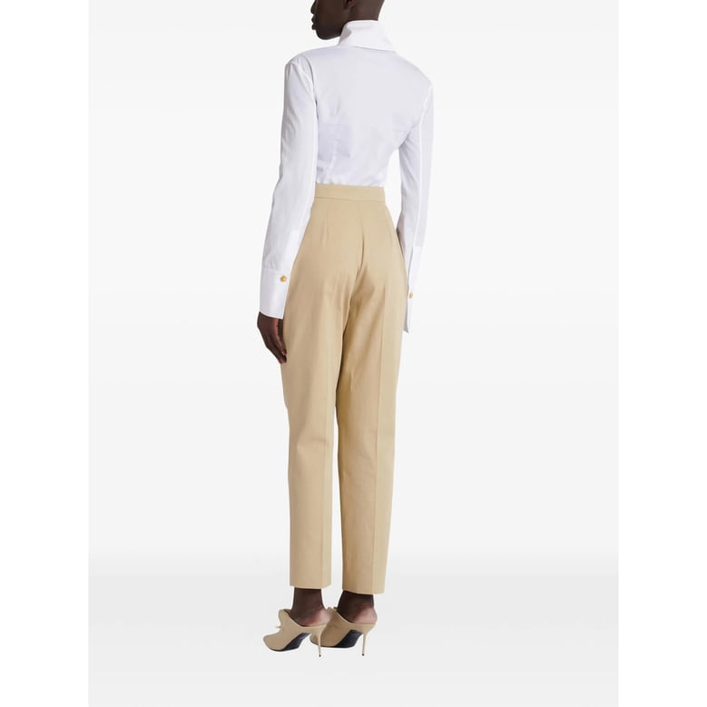 high waist tailored pants with dart detailing by Selfnex