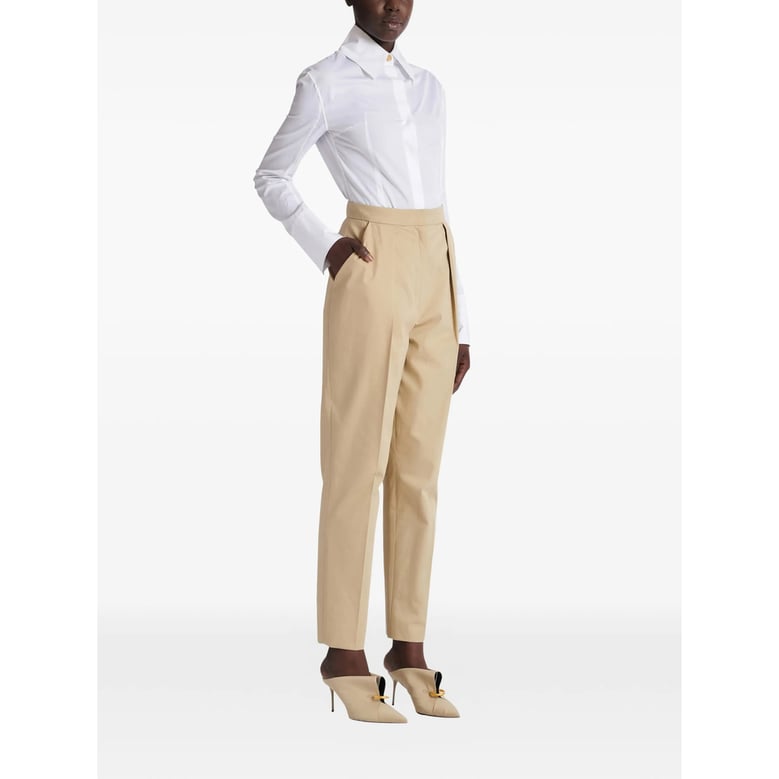 high waist tailored pants with dart detailing by Selfnex