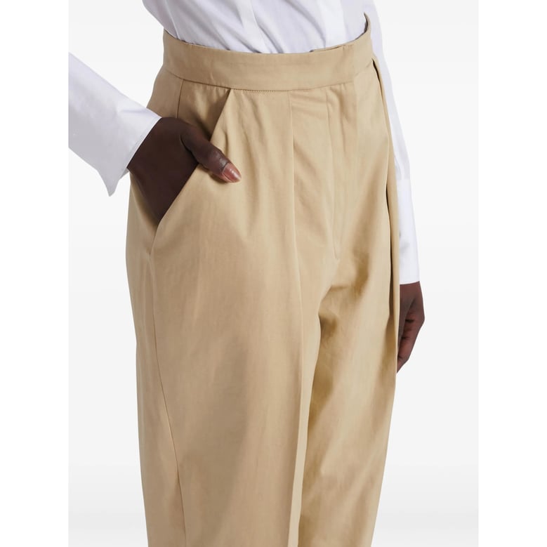 high waist tailored pants with dart detailing by Selfnex