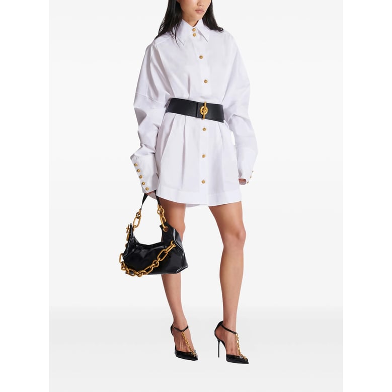 dress with white gold-tone buttons by Selfnex