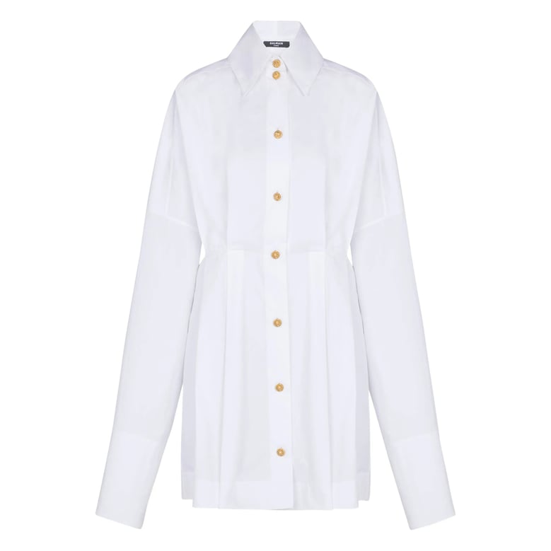 dress with white gold-tone buttons by Selfnex