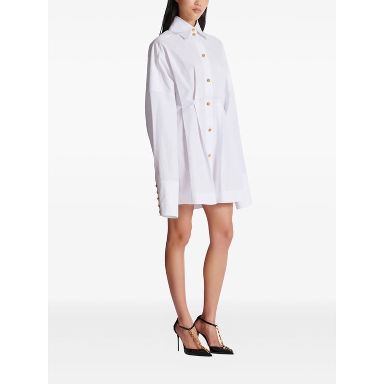 dress with white gold-tone buttons by Selfnex