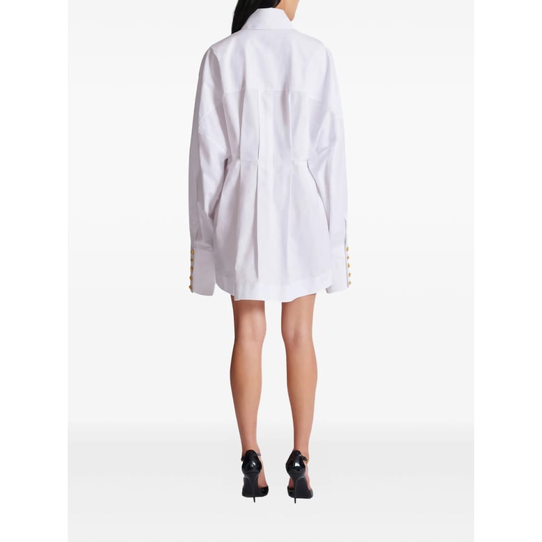 dress with white gold-tone buttons by Selfnex