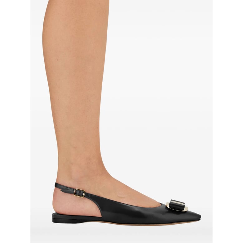 ballerina shoes pointed toe black/gold by Selfnex