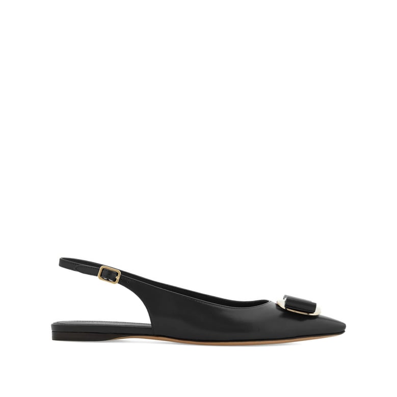 ballerina shoes pointed toe black/gold by Selfnex