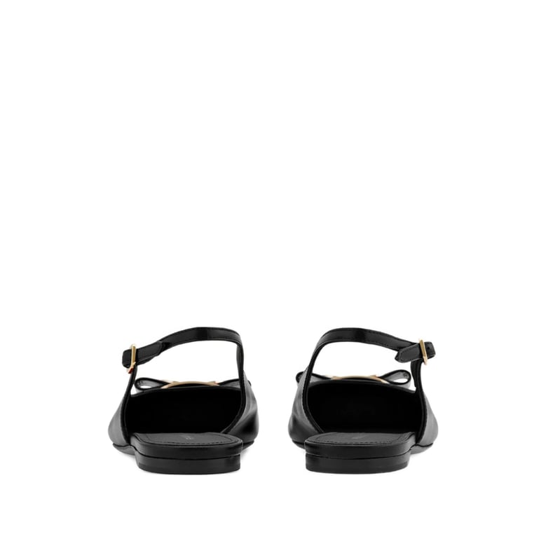ballerina shoes pointed toe black/gold by Selfnex