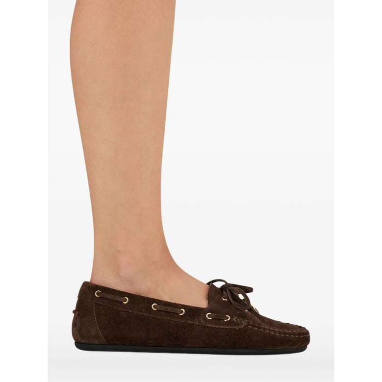 dark brown moccasin loafers by Selfnex