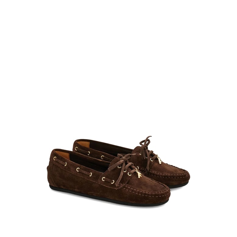 dark brown moccasin loafers by Selfnex