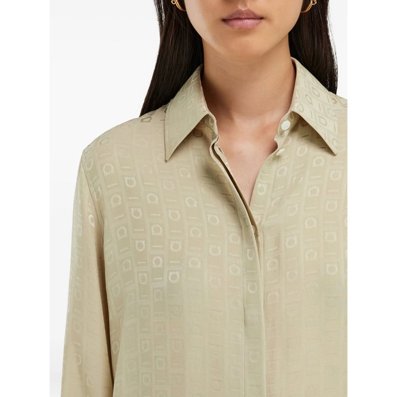 shirt with monogram pattern by Selfnex