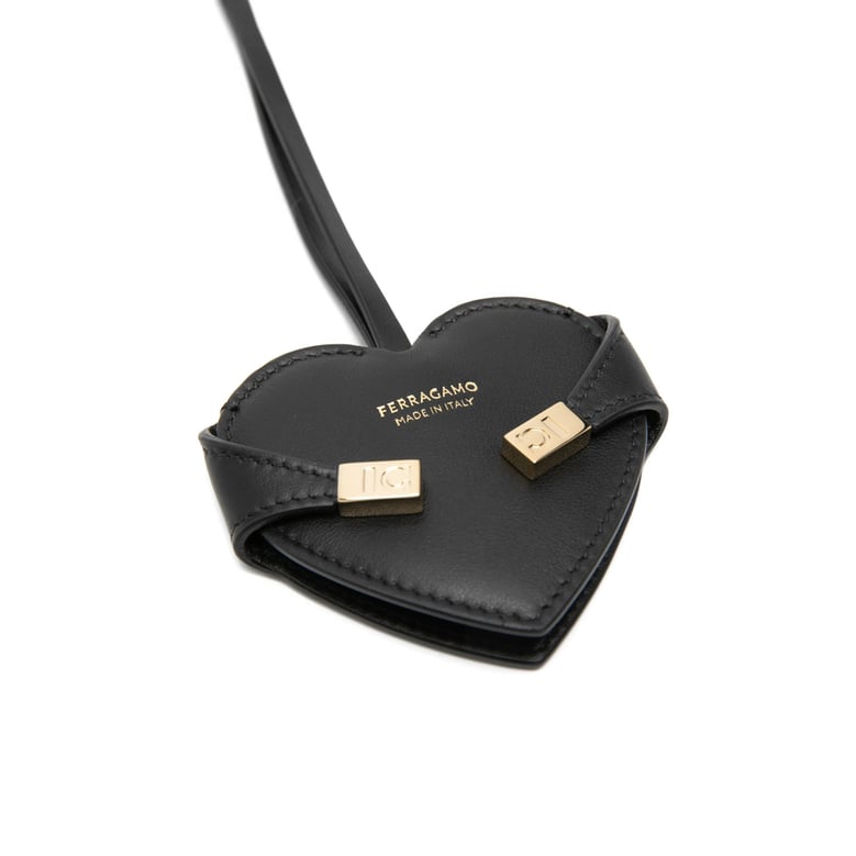 heart-shaped keyring with buckle detail by Selfnex