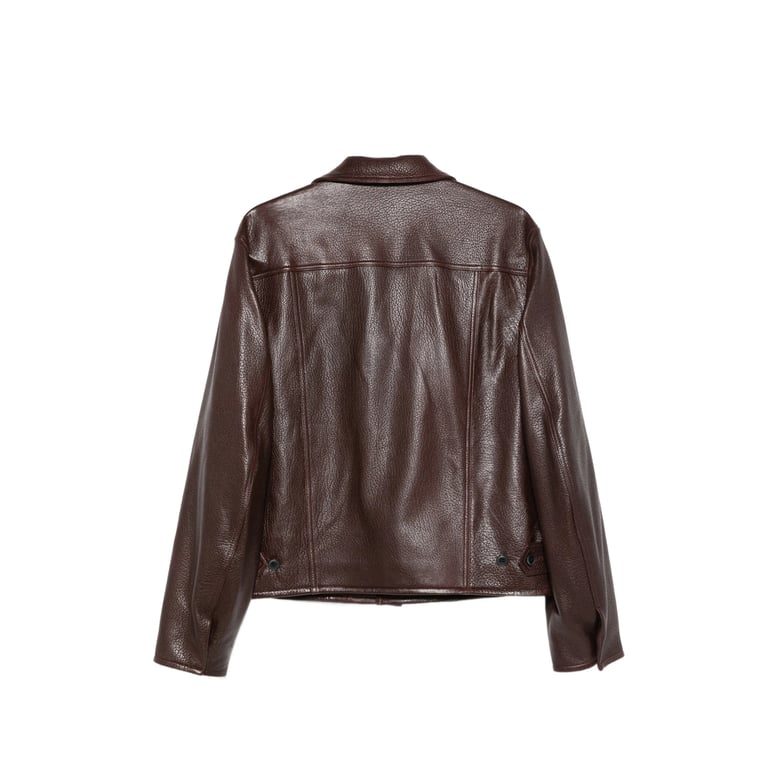 brown notched lapel outerwear by Selfnex