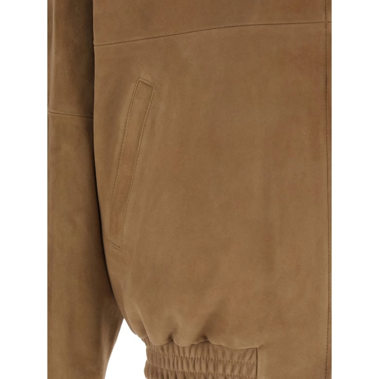 beige point collar outerwear by Selfnex