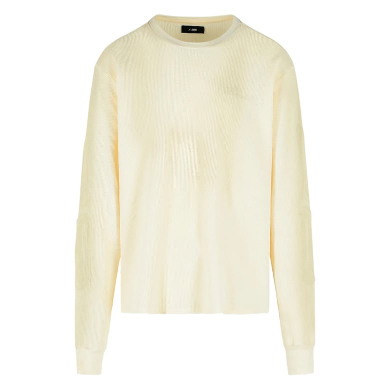 crew neck sweater with ribbed cuffs by Selfnex