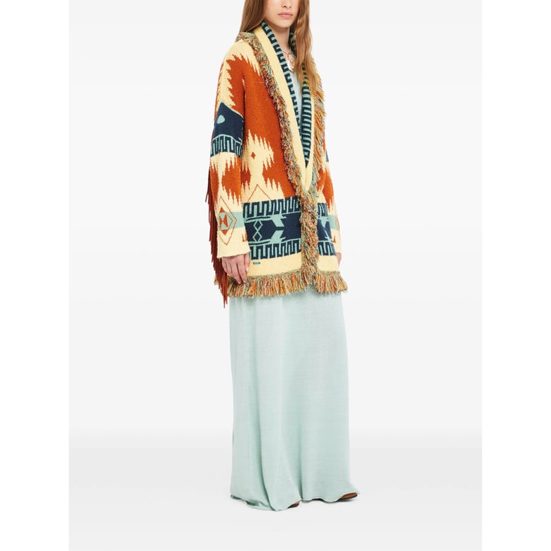 knit cardigan orange/neutrals by Selfnex