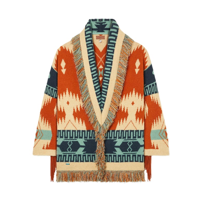 knit cardigan orange/neutrals by Selfnex