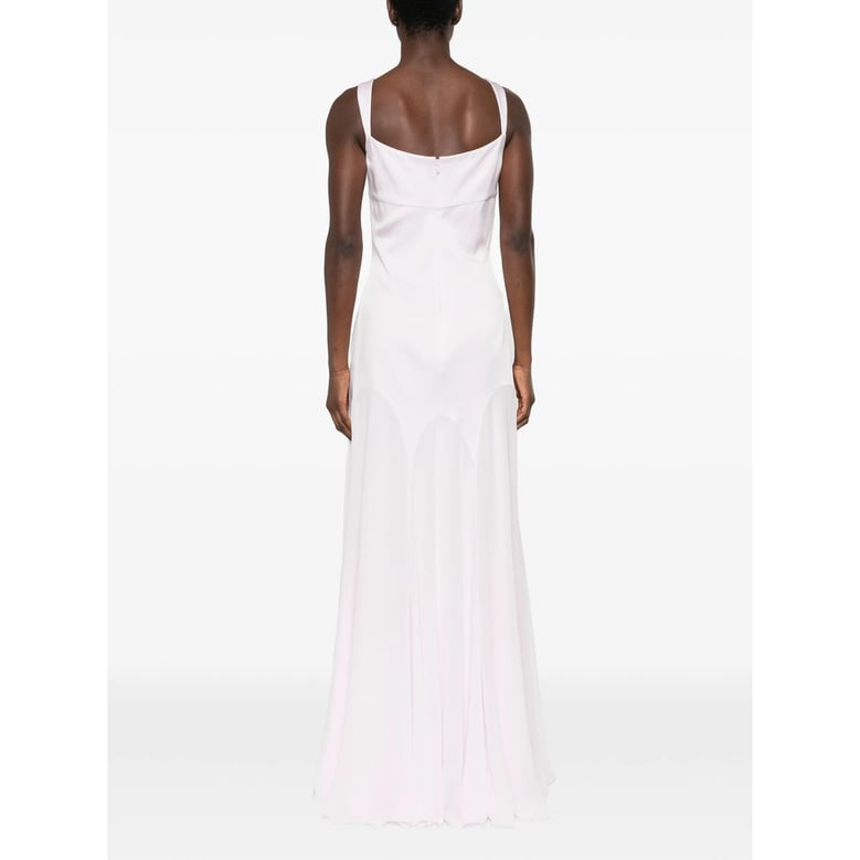light pink scoop neck dress by Selfnex