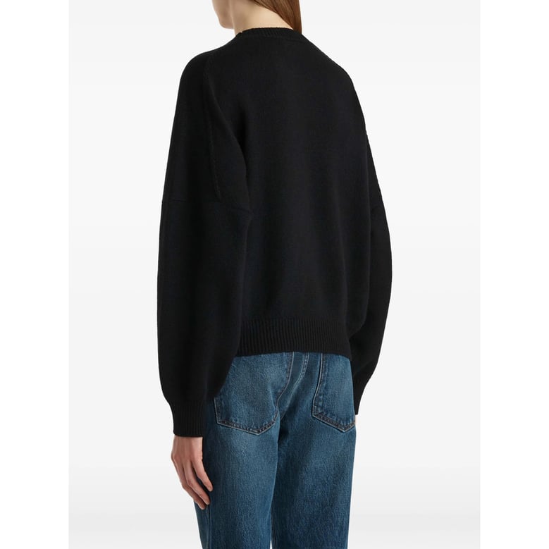 cashmere sweater with ribbed details by Selfnex