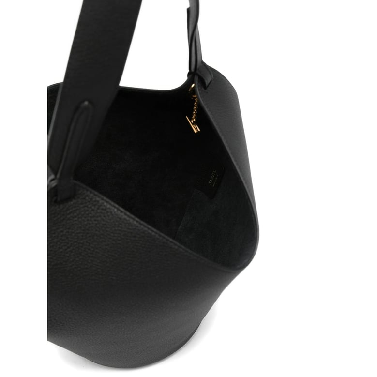 black chain detail top handle bag by Selfnex