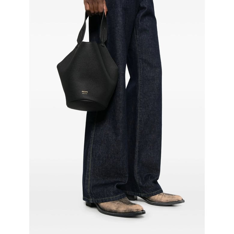 black chain detail top handle bag by Selfnex