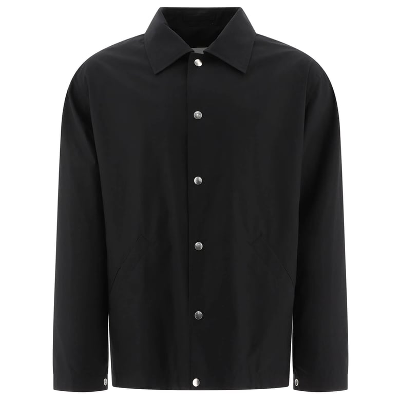 cotton poplin outerwear with classic collar by Selfnex