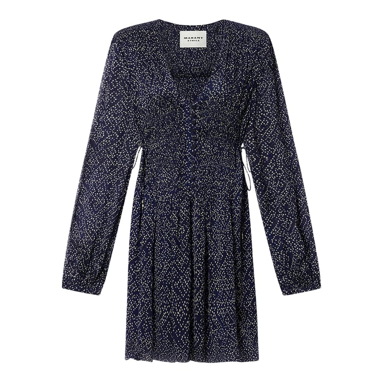 dress blue polka dot by Selfnex