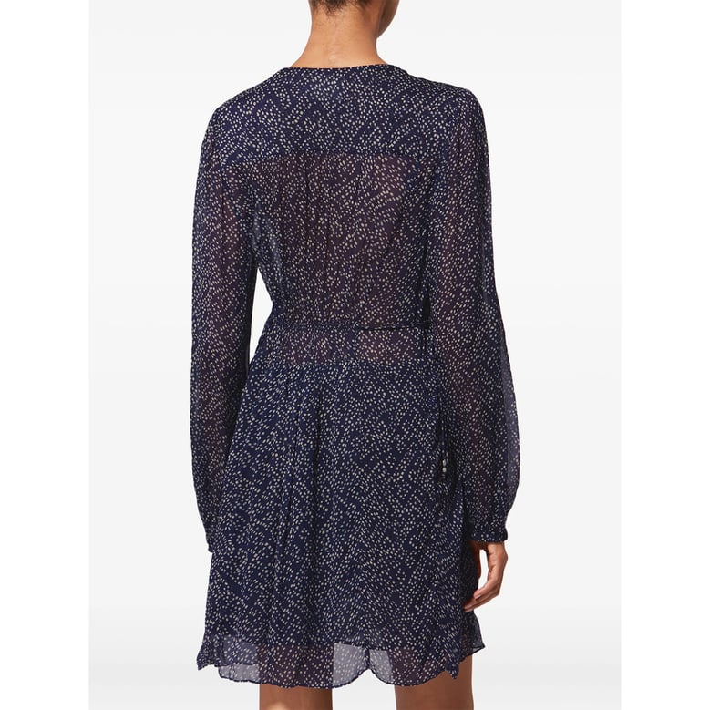 dress blue polka dot by Selfnex