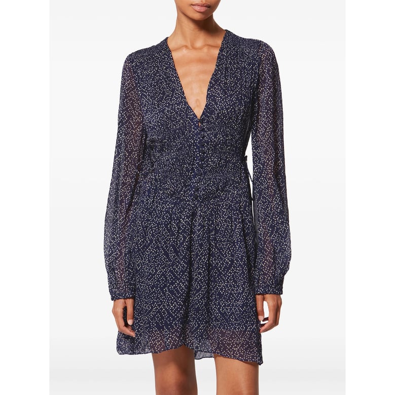 dress blue polka dot by Selfnex