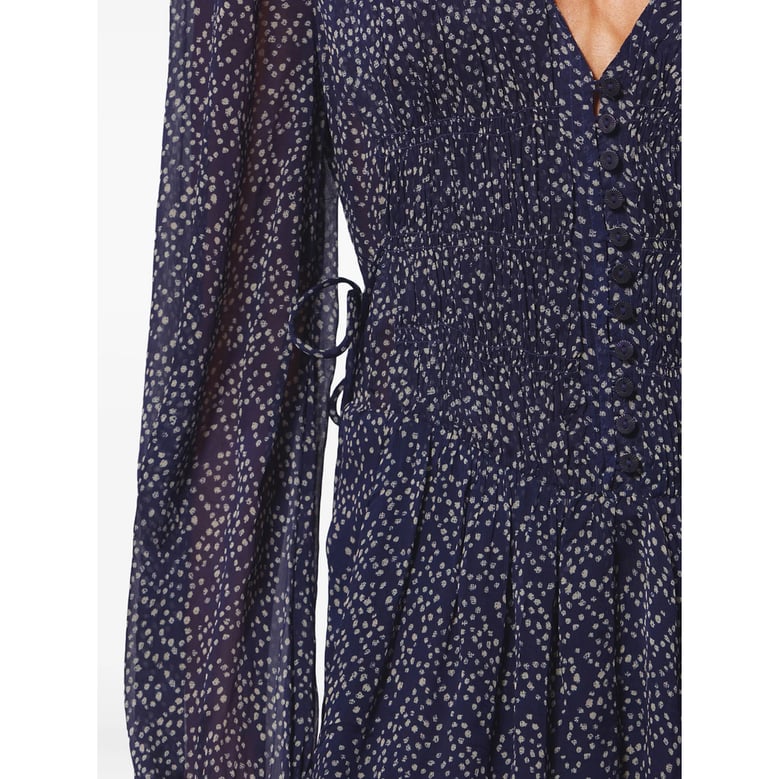 dress blue polka dot by Selfnex