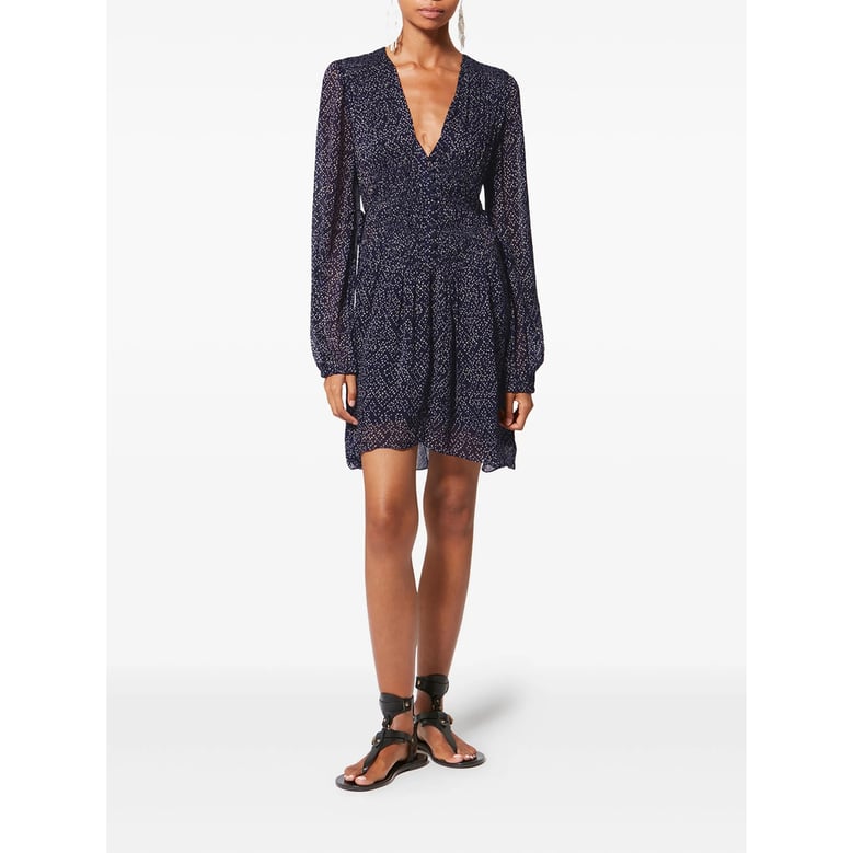 dress blue polka dot by Selfnex