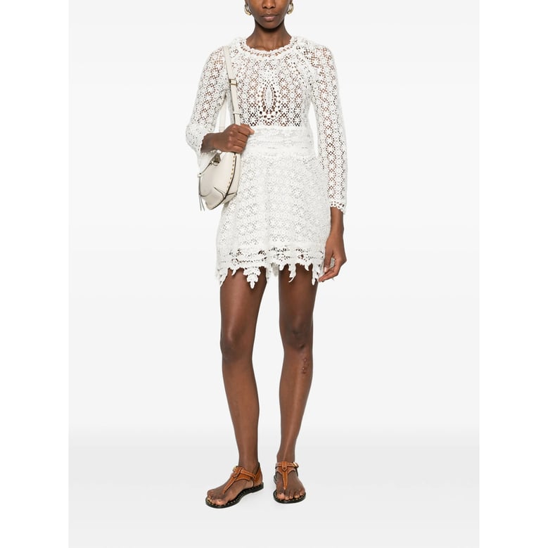 white floral lace dress by Selfnex