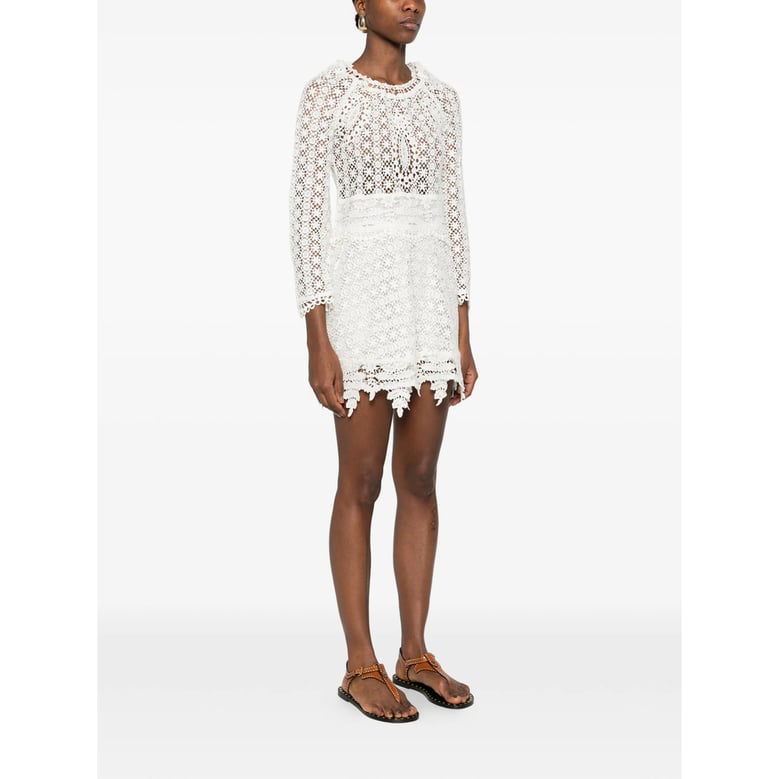 white floral lace dress by Selfnex