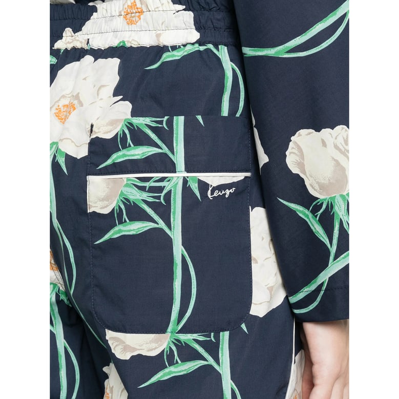 trousers cotton blue/white by Selfnex