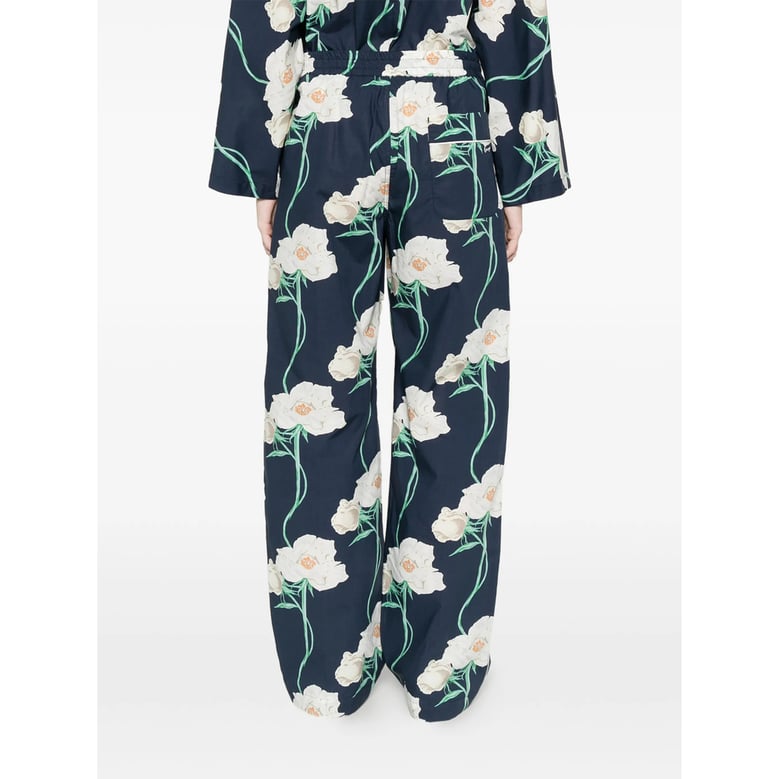 trousers cotton blue/white by Selfnex
