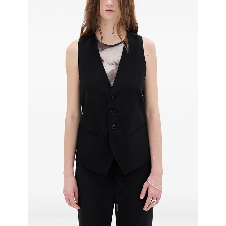 waistcoat black viscose by Selfnex