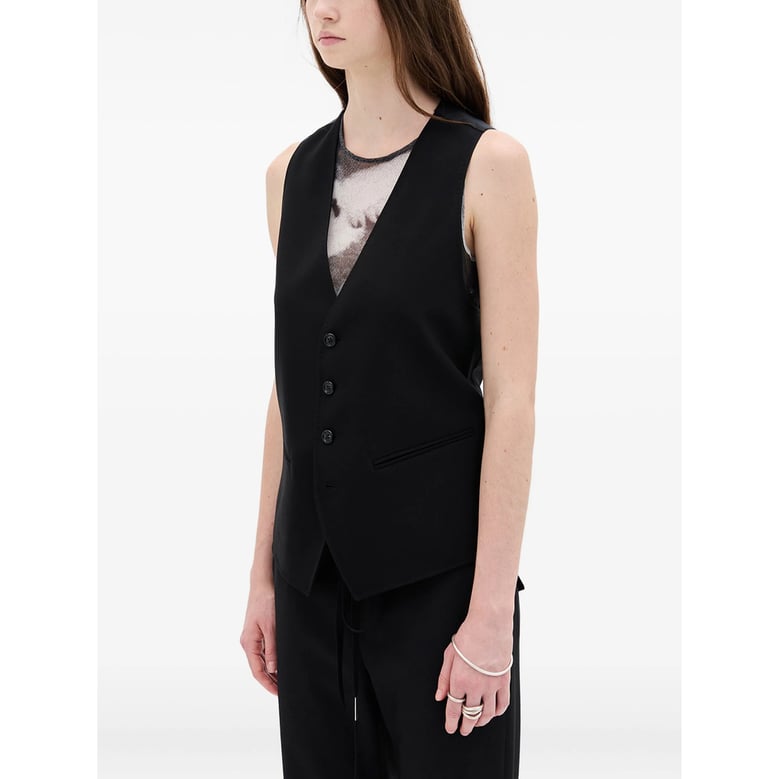 waistcoat black viscose by Selfnex