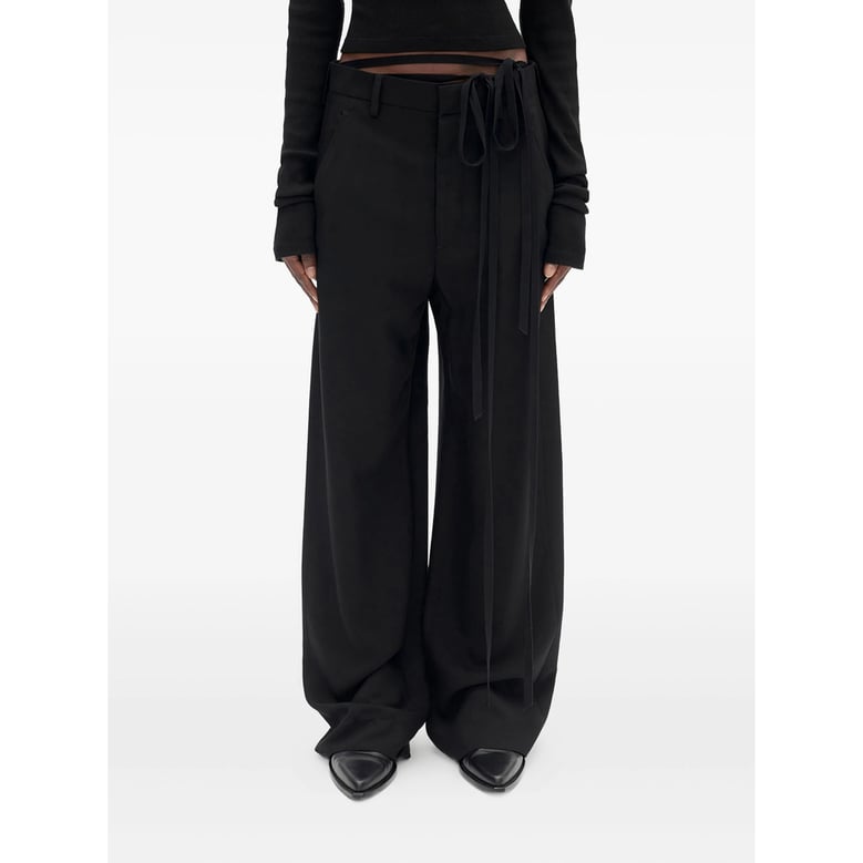 trousers black viscose by Selfnex