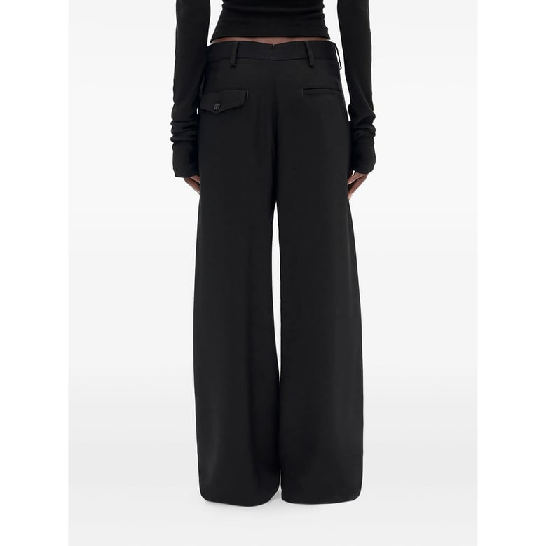 trousers black viscose by Selfnex