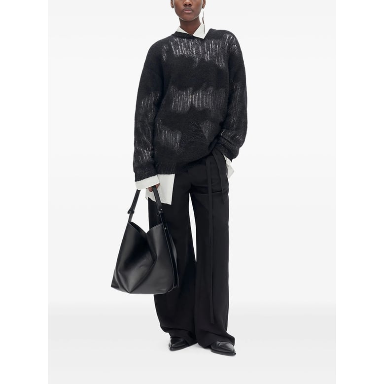 trousers black viscose by Selfnex