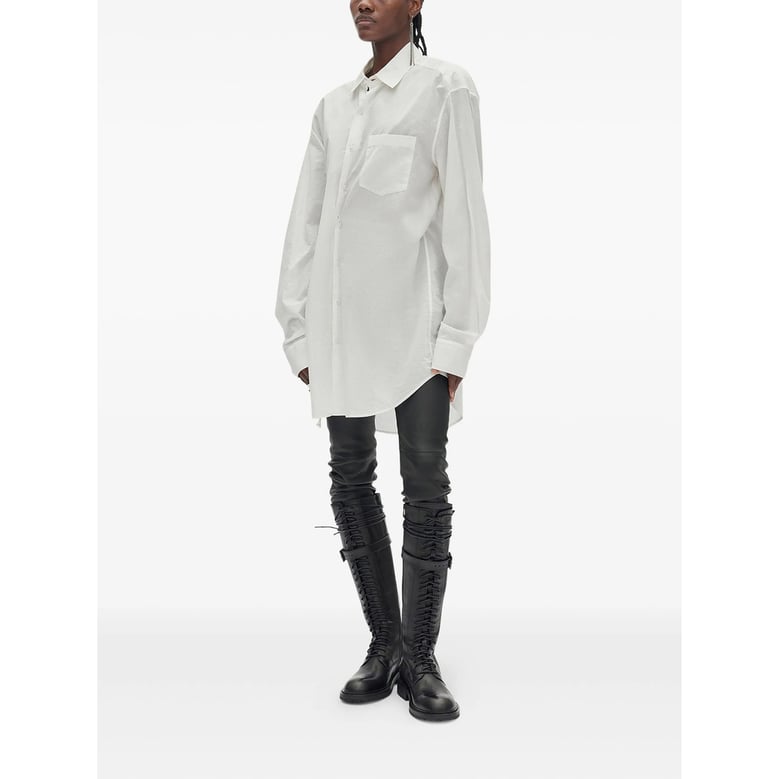 cotton shirt white by Selfnex