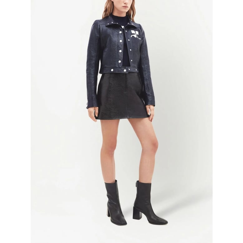 courrèges navy blue outerwear by Selfnex