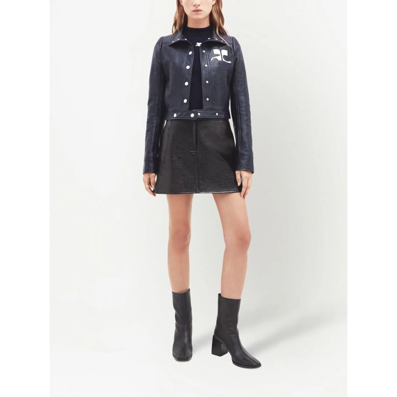 courrèges navy blue outerwear by Selfnex