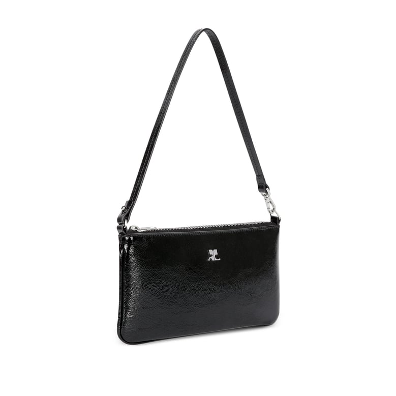 bovine leather clutch bag with zip fastening by Selfnex