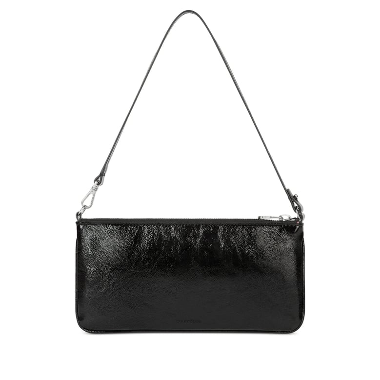 bovine leather clutch bag with zip fastening by Selfnex
