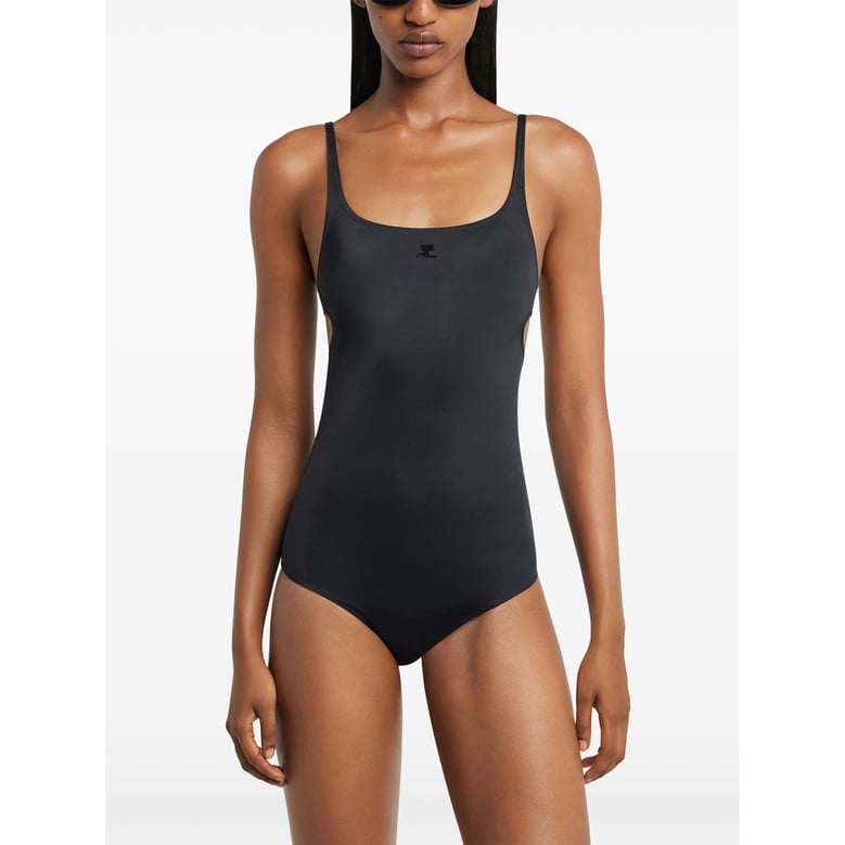 black cut-out detail beachwear by Selfnex
