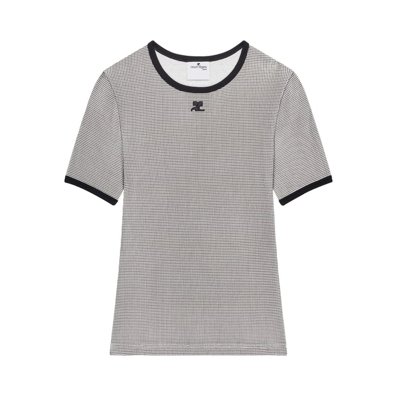 t-shirt with contrast trim by Selfnex