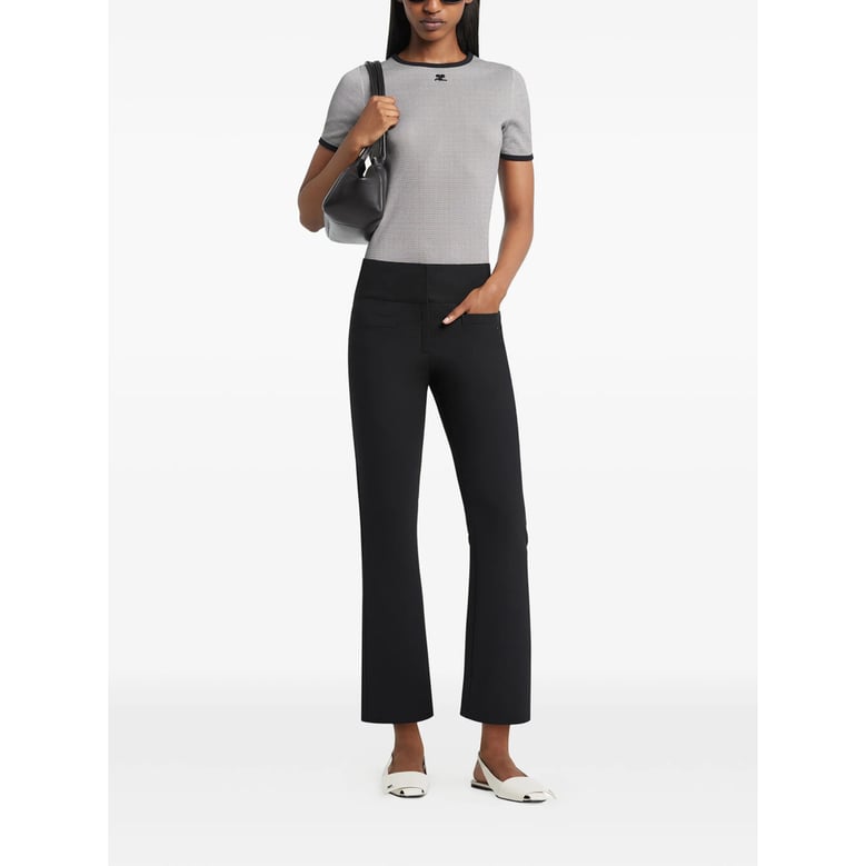t-shirt with contrast trim by Selfnex
