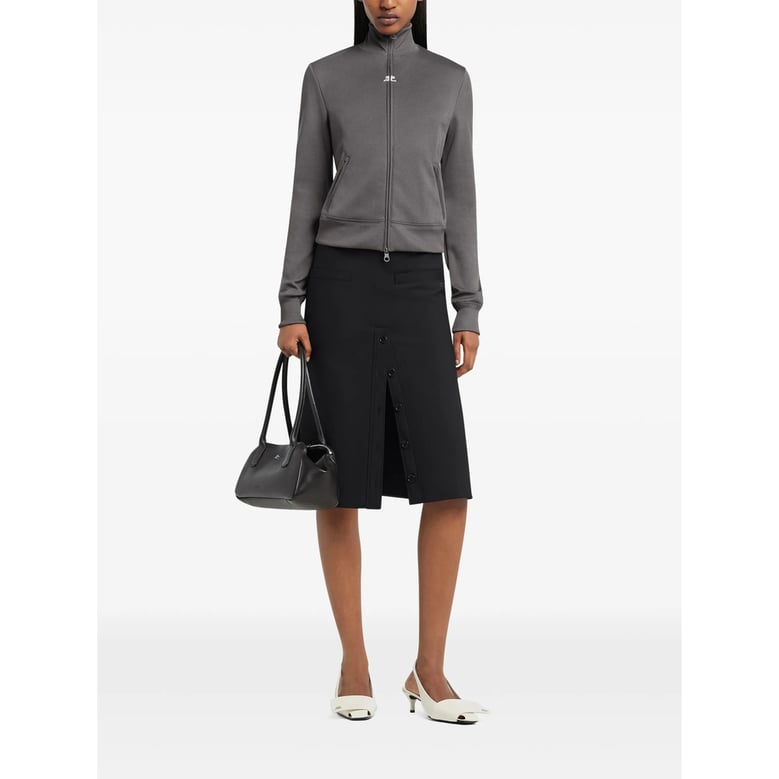 zip fastening jacket with logo detail by Selfnex