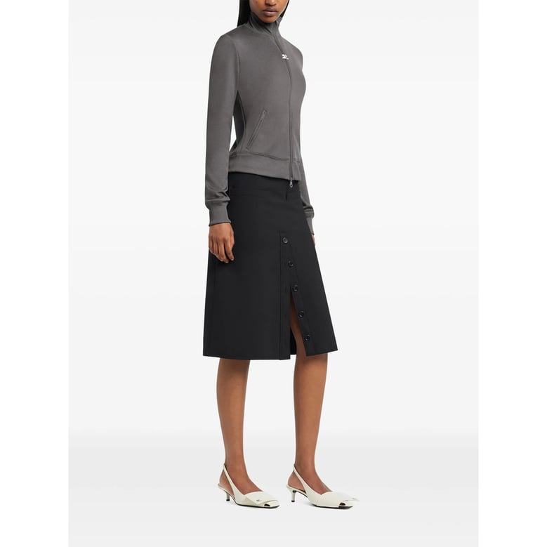 zip fastening jacket with logo detail by Selfnex